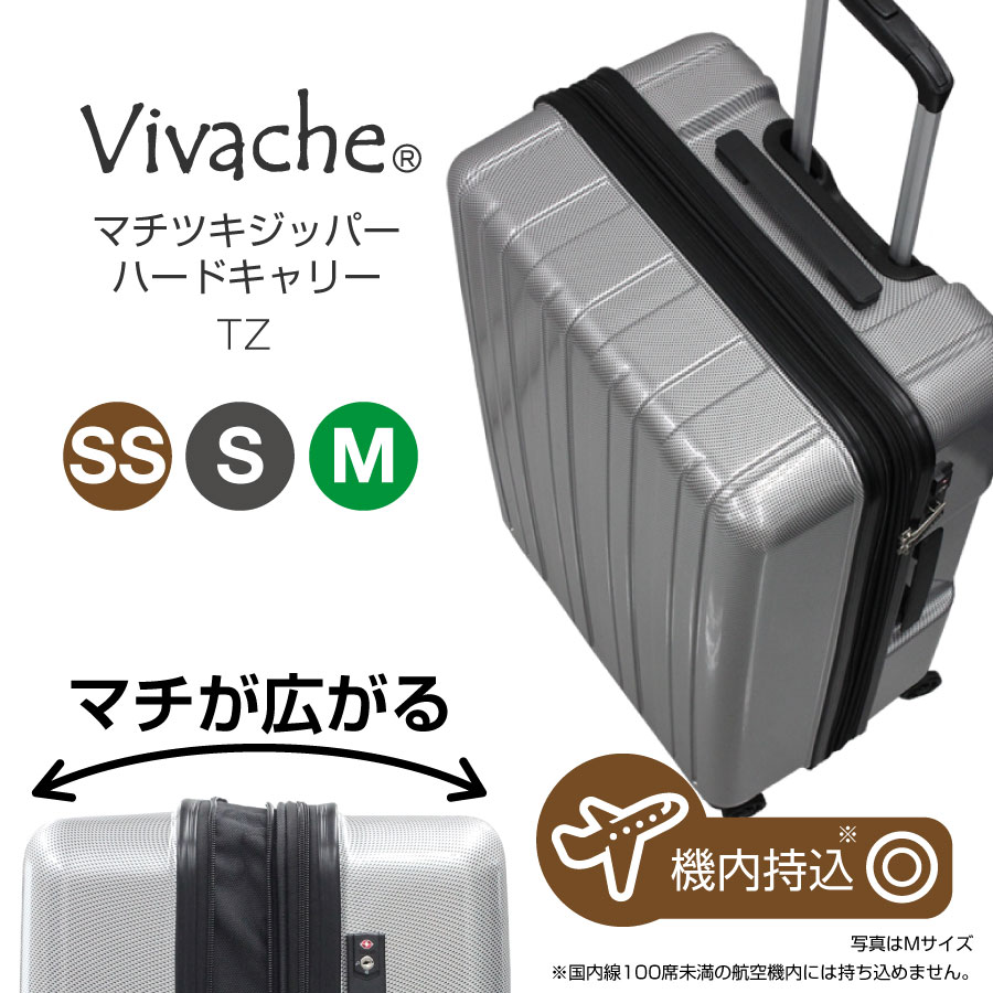 ビバーシェ スーツケース HC-S 41L 60 cm 3.5kg チャコールグレー